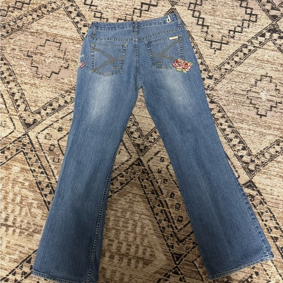 Embroidered Blue Jeans for Women - Picture 1 of 5